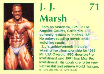 1993 Star Pro Body Builders #71 J.J. Marsh Back